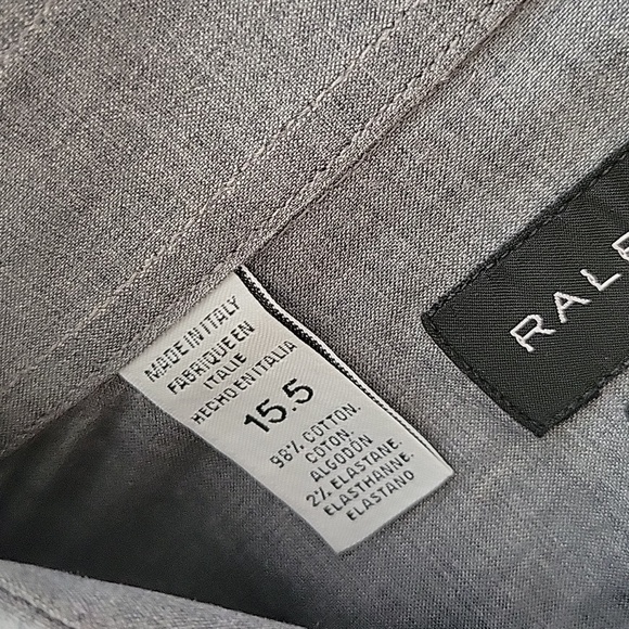 Ralph Lauren Black Label Tailored Fit Button Up Shirt - Picture 4 of 5